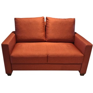 Schlafsofa Flexa, rot, 120 x 200 cm, mit Holzfüßen