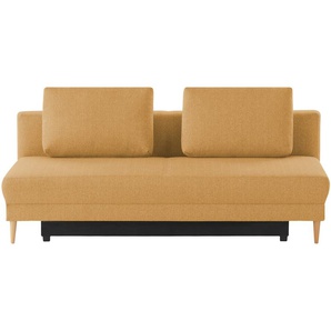 Schlafsofa mit Schlaffunktion Genua ¦ orange ¦ Maße (cm): B: 205 H: 89 T: 104.0