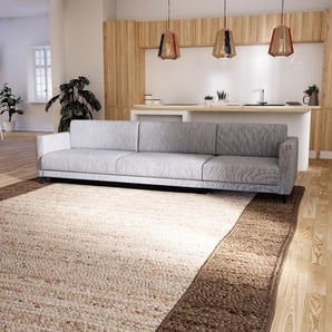 Schlafsofa Granitweiß - Elegantes, gemütliches Bettsofa: Hochwertige Qualität, einzigartiges Design - 305 x 75 x 98 cm, konfigurierbar