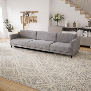 Schlafsofa Granitweiß - Elegantes, gemütliches Bettsofa: Hochwertige Qualität, einzigartiges Design - 305 x 75 x 98 cm, konfigurierbar