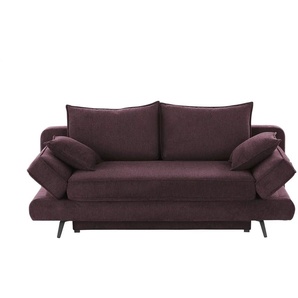Schlafsofa Henny de Luxe | rot | 206 cm | 91 cm | cm 110,0 |