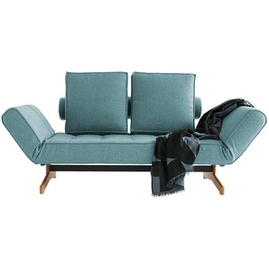 Schlafsofa Holz Blau/Hellblau Stoff Mixed Dance 210 x 68 x 90cm Modern