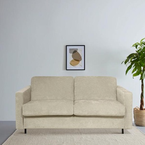 Schlafsofa HOME AFFAIRE Virming Sofas Gr. B/H/T: 188 cm x 90 cm x 98 cm, Lu x us-Microfaser (Chenille), mit Bettfunktion, braun (latte) Einzelsofas