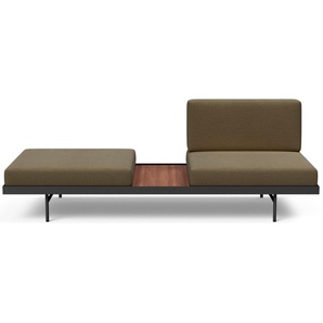 Schlafsofa INNOVATION LIVING ™ Sofas Gr. B/H/T: 195 cm x 69 cm x 80 cm, Polyester, grün (dusty olive) Einzelsofas nachhaltige Alternative, einfaches ruhiges Design