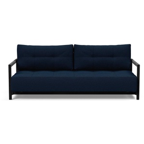 Schlafsofa INNOVATION LIVING ™ Sofas Gr. B/H/T: 209 cm x 83 cm x 117 cm, Polyester, blau (blue) Einzelsofas Einzel- und Doppelbett, optionale Kopfstütze