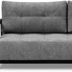 Schlafsofa INNOVATION LIVING ™ Sofas Gr. B/H/T: 209 cm x 83 cm x 117 cm, Polyester, grau (charcoal) Einzelsofas Einzel- und Doppelbett, optionale Kopfstütze