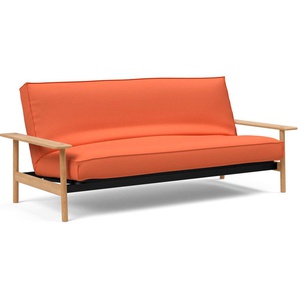 Schlafsofa INNOVATION LIVING ™ Sofas Gr. B/H/T: 230 cm x 92 cm x 100 cm, Polyester, braun (rust) Einzelsofas Rückenlehne 3-fach verstellbar