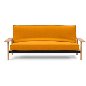 Schlafsofa INNOVATION LIVING ™ Sofas Gr. B/H/T: 230 cm x 92 cm x 100 cm, Polyester, orange (burned curry) Einzelsofas Rückenlehne 3-fach verstellbar