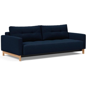 Schlafsofa INNOVATION LIVING ™ Sofas Gr. B/H/T: 232 cm x 67 cm x 114 cm, Polyester, blau (blue) Einzelsofas