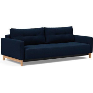 Schlafsofa INNOVATION LIVING ™ Sofas Gr. B/H/T: 232 cm x 67 cm x 114 cm, Polyester, blau (blue) Einzelsofas Multifunkstionssofa, minimale Belastung für die Umwelt