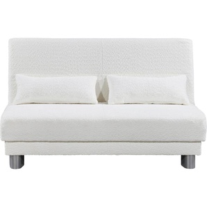 Schlafsofa INOSIGN Gina, weiß, B:140cm H:86cm T:195cm, Sofas, mit einem Handgriff vom Sofa zum Bett, Topseller