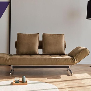 Schlafsofa Judy, braun, 80x210 cm