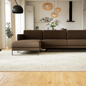 Schlafsofa Kaffeebraun - Elegantes, gemütliches Bettsofa: Hochwertige Qualität, einzigartiges Design - 304 x 81 x 162 cm, konfigurierbar