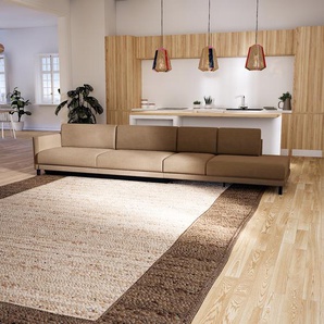 Schlafsofa Karamell­braun - Elegantes, gemütliches Bettsofa: Hochwertige Qualität, einzigartiges Design - 372 x 75 x 98 cm, konfigurierbar