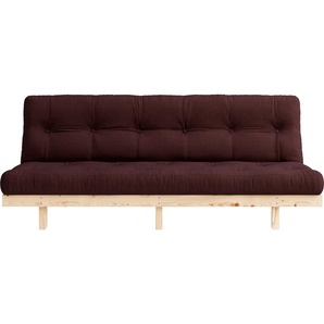 Schlafsofa KARUP DESIGN Lean Sofas Gr. B/H/T: 190 cm x 73 cm x 99 cm, Baumwollmi, braun Einzelsofas