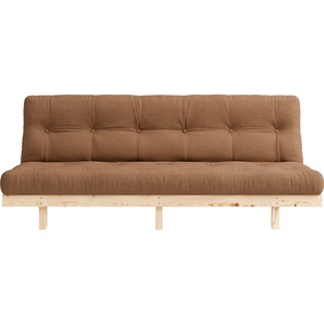 Schlafsofa KARUP DESIGN Lean Sofas Gr. B/H/T: 190 cm x 73 cm x 99 cm, Baumwollmi, braun (=s414) Einzelsofas