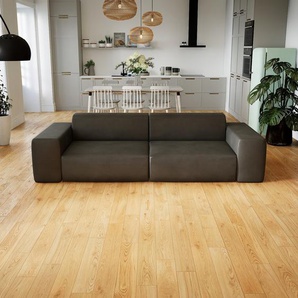 Schlafsofa Kiesgrau - Elegantes, gemütliches Bettsofa: Hochwertige Qualität, einzigartiges Design - 266 x 72 x 107 cm, konfigurierbar