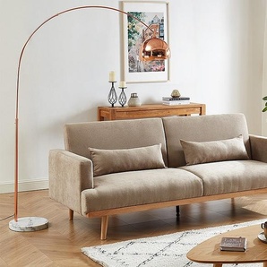 Schlafsofa Klappsofa 3-Sitzer - Stoff - Beige - ESME