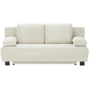 Schlafsofa aus Cord Luna ¦ beige ¦ Maße (cm): B: 200 H: 89 T: 96.0