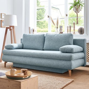 Schlafsofa Maranca, petrol, mit Hubmatik
