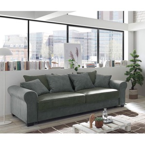 Schlafsofa Marcola Grau/Grau Microfaser Salvo 247 x 95 x 125cm Modern