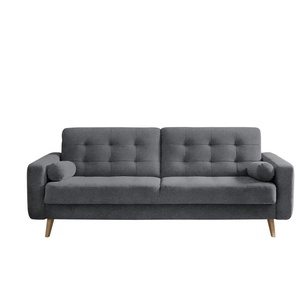 Schlafsofa mit Bettkasten Fjord ¦ grau ¦ Maße (cm): B: 226 H: 88 T: 90.0