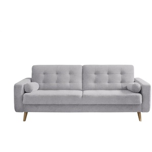 Schlafsofa mit Bettkasten Fjord ¦ grau ¦ Maße (cm): B: 226 H: 88 T: 90.0