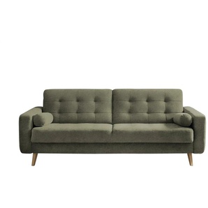 Schlafsofa mit Bettkasten Fjord ¦ grün ¦ Maße (cm): B: 226 H: 88 T: 90.0