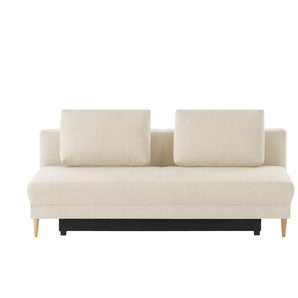 Schlafsofa mit Schlaffunktion Genua ¦ beige ¦ Maße (cm): B: 205 H: 89 T: 104.0