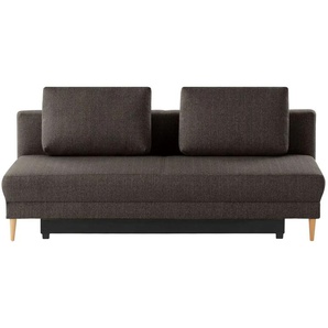 Schlafsofa mit Schlaffunktion Genua ¦ braun ¦ Maße (cm): B: 205 H: 89 T: 104.0