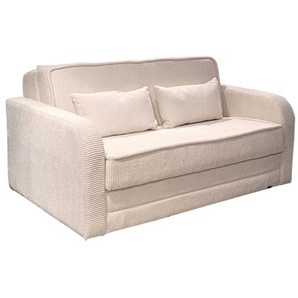 Schlafsofa Moleron, beige, 145 x 194 cm