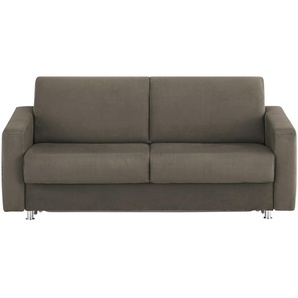 Schlafsofa aus Mikrofaser München ¦ braun ¦ Maße (cm): B: 195 H: 84 T: 100.0