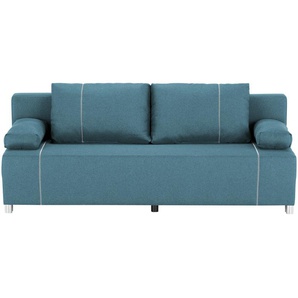 Schlafsofa  Pat ¦ blau ¦ Maße (cm): B: 193 H: 83 T: 90