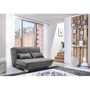 Schlafsofa Rakir Grau Microfaser Enza 140cm Skandi