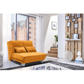 Schlafsofa Rakir Orange Microfaser Enza 120cm Skandi