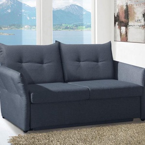 Schlafsofa Retford, braun, klappbare Armlehnen