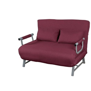 Schlafsofa  Kolino ¦ rot ¦ Maße (cm): B: 127 H: 95
