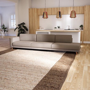 Schlafsofa Sandbeige - Elegantes, gemütliches Bettsofa: Hochwertige Qualität, einzigartiges Design - 344 x 75 x 98 cm, konfigurierbar