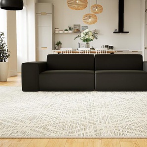 Schlafsofa Schwarz - Elegantes, gemütliches Bettsofa: Hochwertige Qualität, einzigartiges Design - 266 x 72 x 107 cm, konfigurierbar