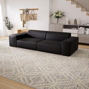 Schlafsofa Schwarz - Elegantes, gemütliches Bettsofa: Hochwertige Qualität, einzigartiges Design - 280 x 72 x 107 cm, konfigurierbar