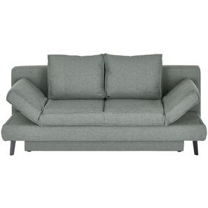 Schlafsofa Flachgewebe Sidney ¦ grau ¦ Maße (cm): B: 200 H: 85 T: 90