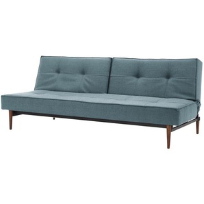 Schlafsofa Styletto I Blau Stoff Mixed Dance 210 x 79 x 96cm Retro