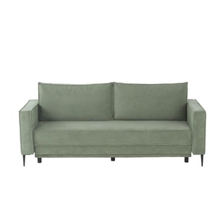 Schlafsofa  Teresina ¦ grün ¦ Maße (cm): B: 222 H: 93 T: 98.0