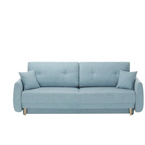 Schlafsofa - türkis/petrol - Materialmix - 220 cm - 90 cm - cm 90,0 | Möbel Kraft