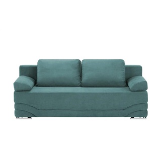 Schlafsofa  Venice ¦ türkis/petrol ¦ Maße (cm): B: 202 H: 93 T: 97