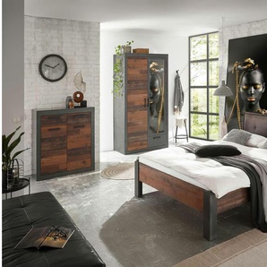 Schlafzimmer - braun - Materialmix - 105 cm - 60 cm | Möbel Kraft