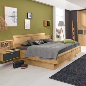 Schlafzimmer Montreal in Balkeneiche furniert, Liegefläche 180 x 200 cm