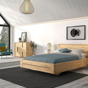 Schlafzimmer-Set GAMI Confidence Schlafzimmermöbel-Sets Gr. B/H: 140 cm x 200 cm, braun (eiche artisan) Komplett Schlafzimmer