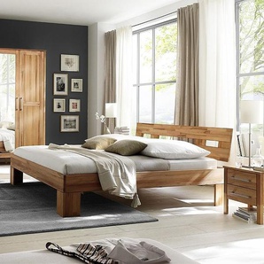 Schlafzimmer-Set HOME AFFAIRE Modesty I Schlafzimmermöbel-Sets Gr. Kleiderschrank mit Spiegel, beige (natur) Komplett Schlafzimmer
