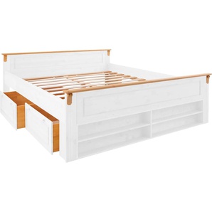 Schlafzimmer-Set HOME AFFAIRE Tessin Schlafzimmermöbel-Sets weiß (weiß, honig) Komplett Schlafzimmer